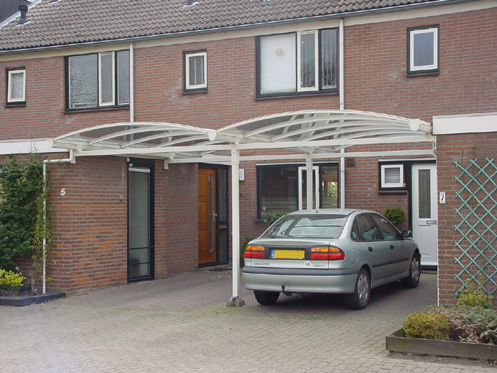 dubbele carport tussenwoning Deurne